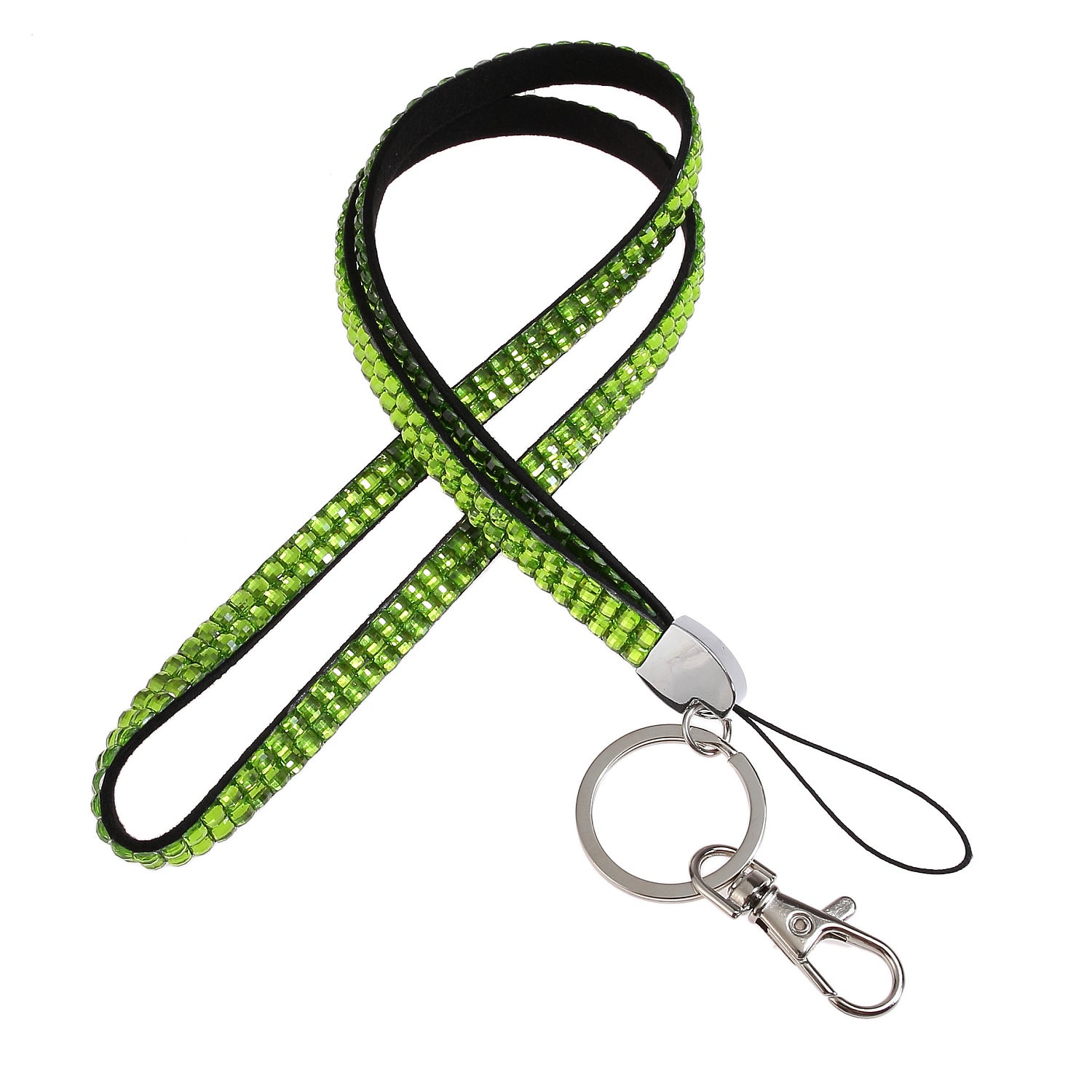 Wholesale Resin Diamond Rhinestone Lanyard Keychain